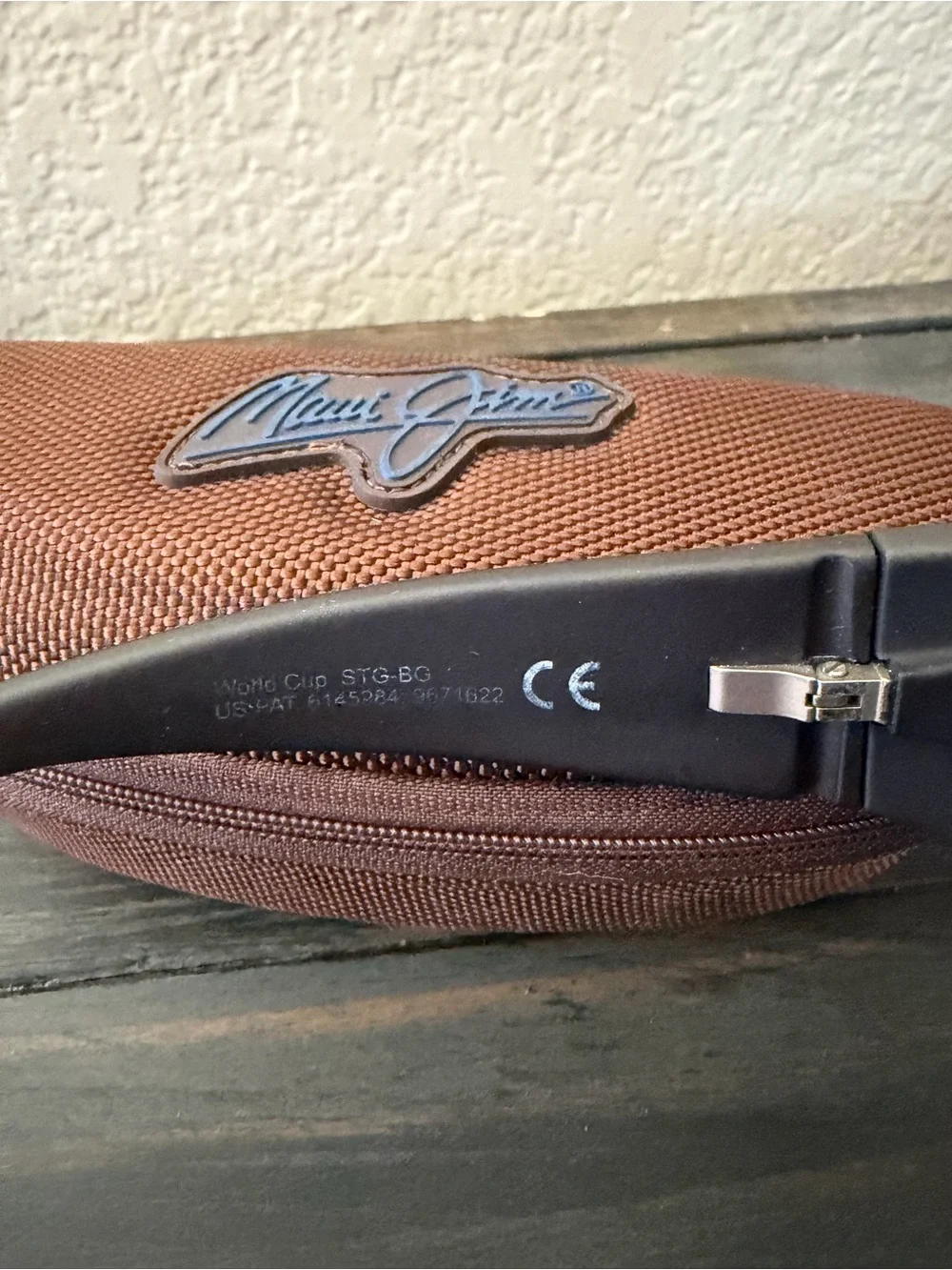 Maui Jim Matte Black Frame Sunglasses with Blue Mirror Lenses - World Cup